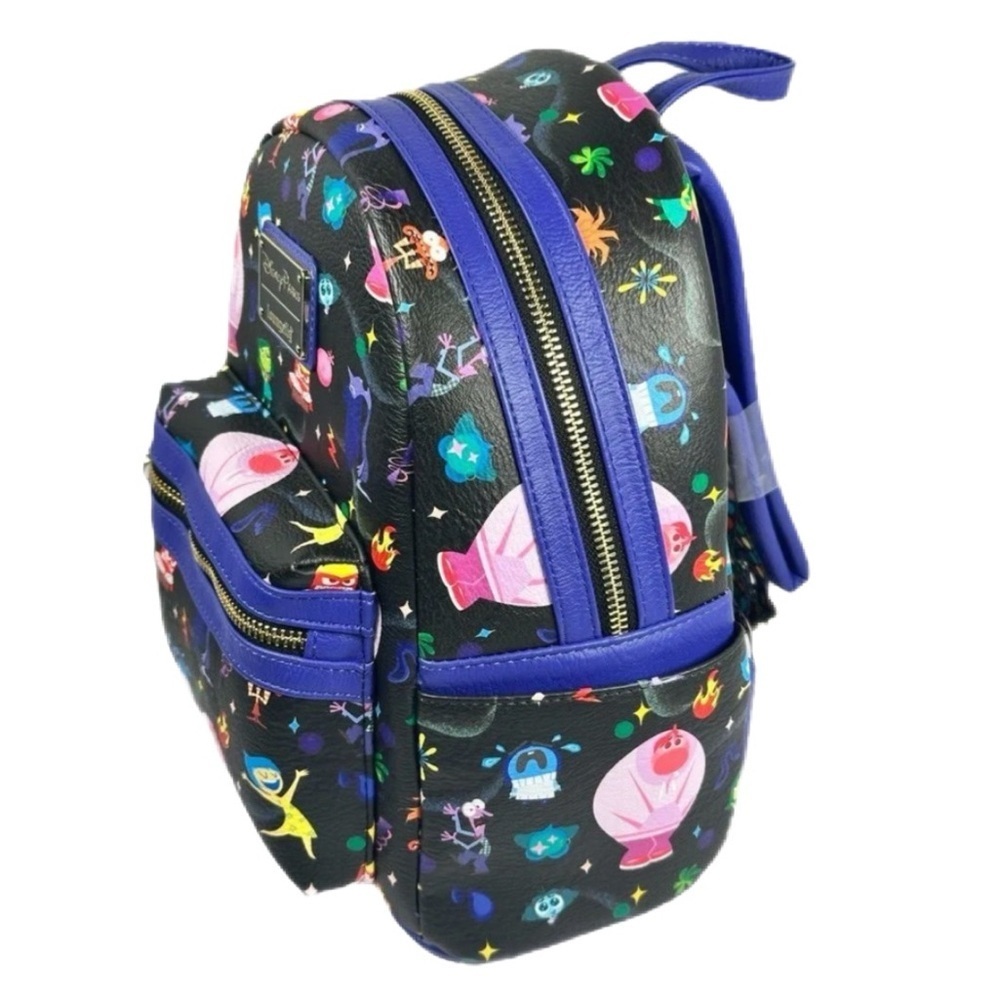 Disney Parks 2025 Pixar INSIDE OUT 2 Loungefly Mini Backpack - NWT - Picture 4 of 6